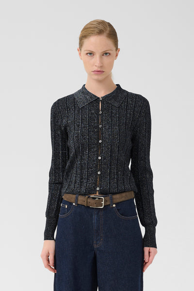 GZmabel Cardigan - Black w/Lurex