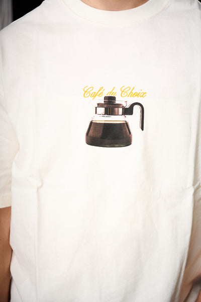 Relaxnorman ss Coffee Tee - Egret