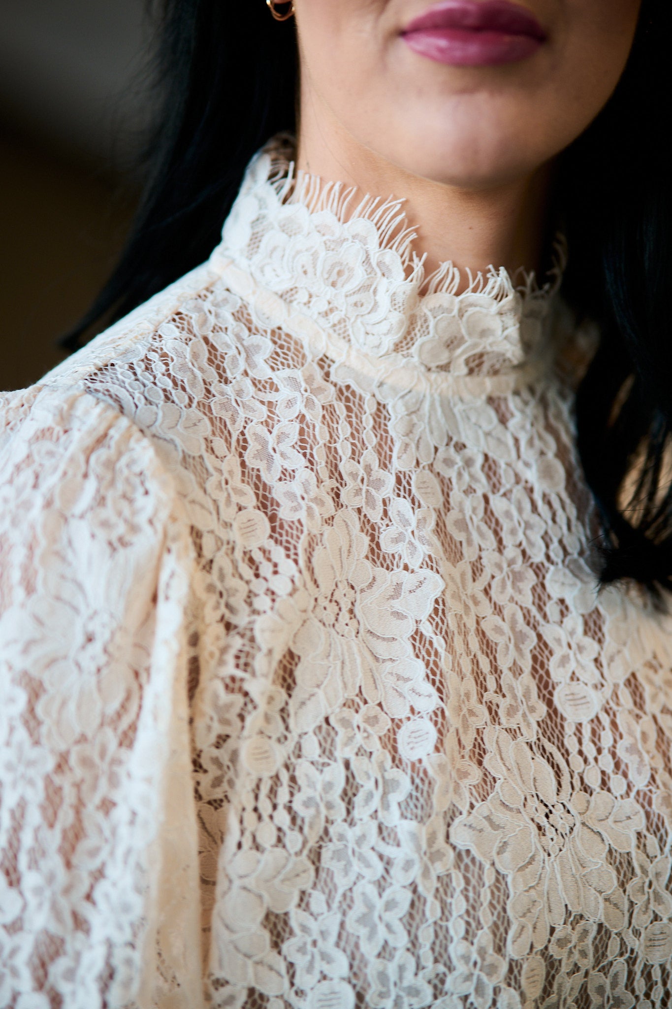 Lace Blouse - Vintage White