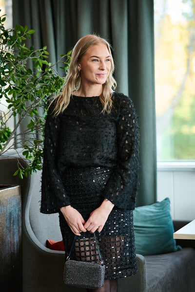 Marion Ls Boat Neck - Black