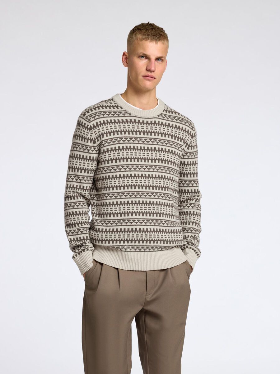 Farfly LS Knit Crew Neck