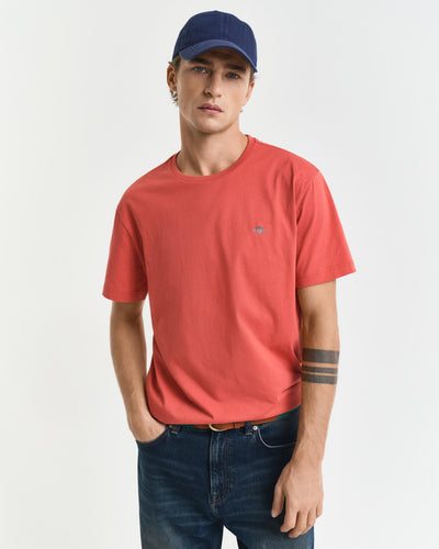 Reg Shield SS T-Shirt - Brick Red