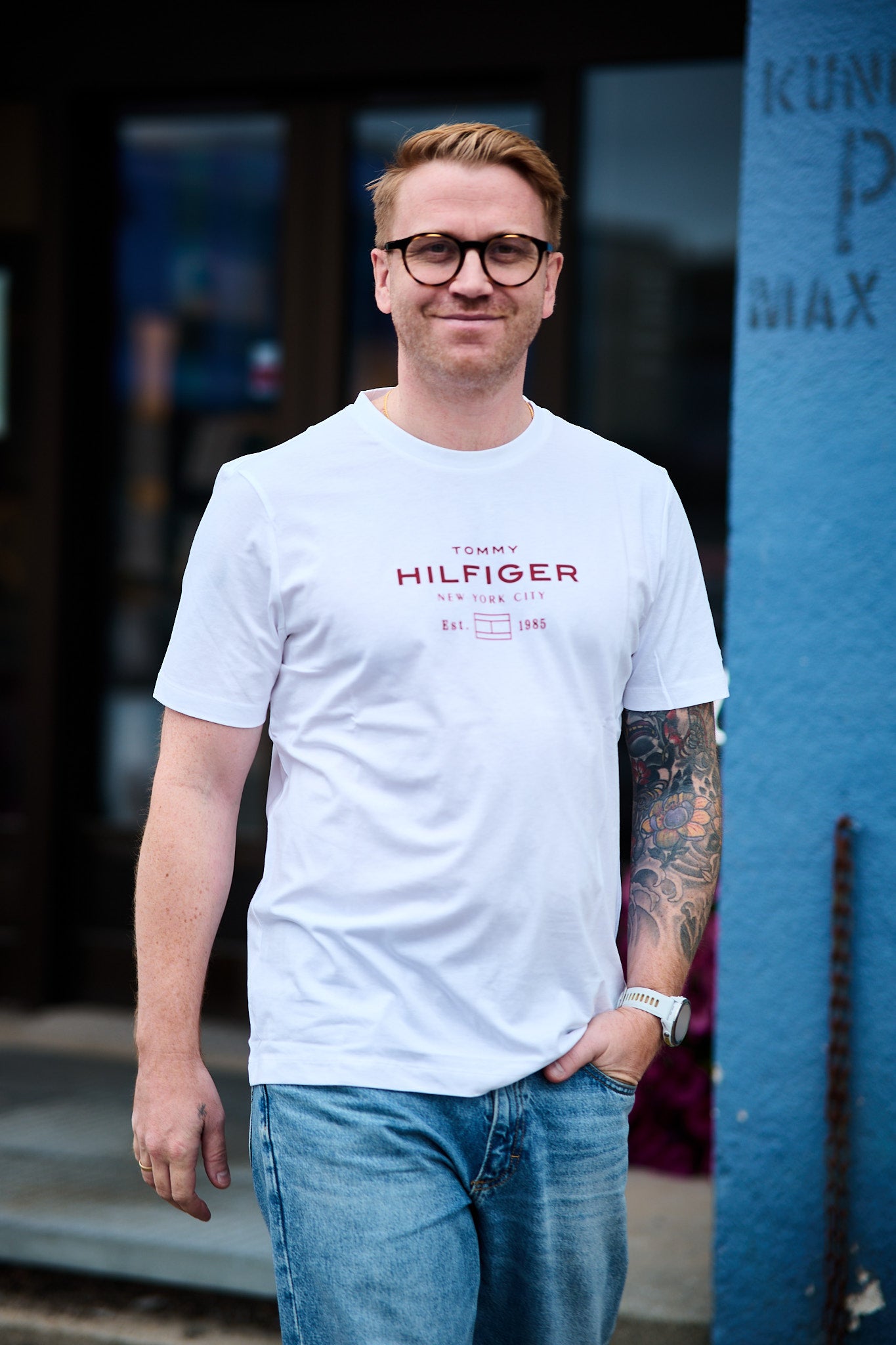 Stack Graphic Tee - White