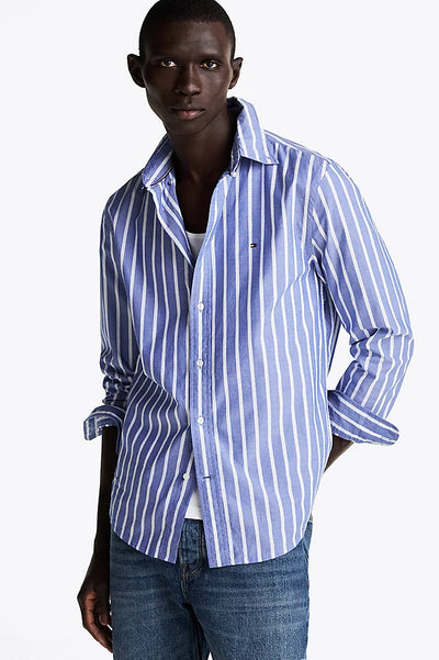 Twill Stripe RF Shirt - Wedge Blue