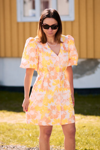 Rome By Night Dress - Flower Print