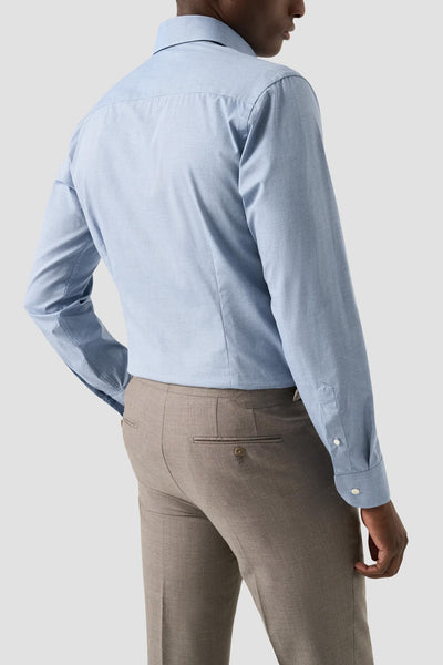 Micro Check Twill Shirt Contemporary fit - Blue