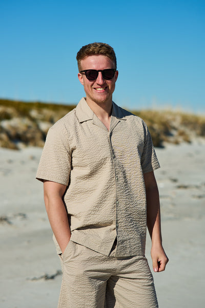 Relaxed-Ace Seersucker SS Shirt - Pure Cashmere