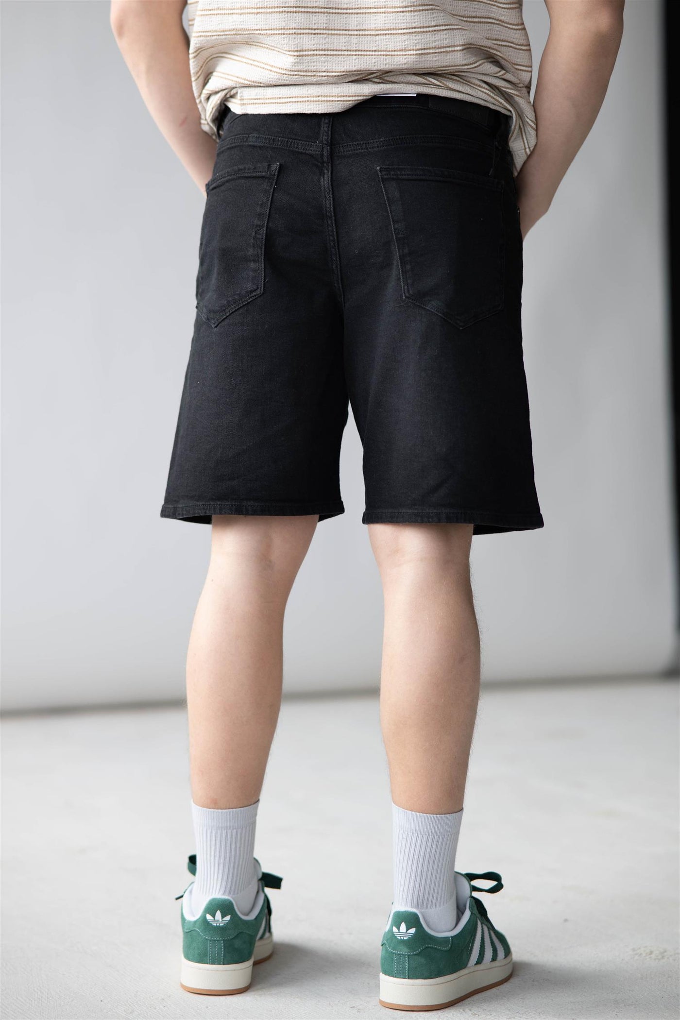 Alex Black Denim Shorts