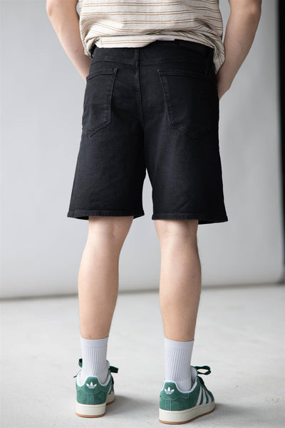 Alex Black Denim Shorts