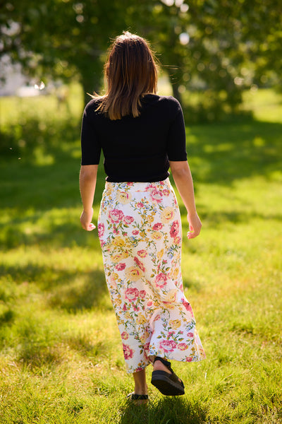 Linen Skirt - Rosette