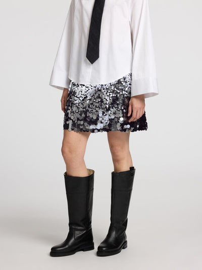 Tana HW Short Sequins Skirt