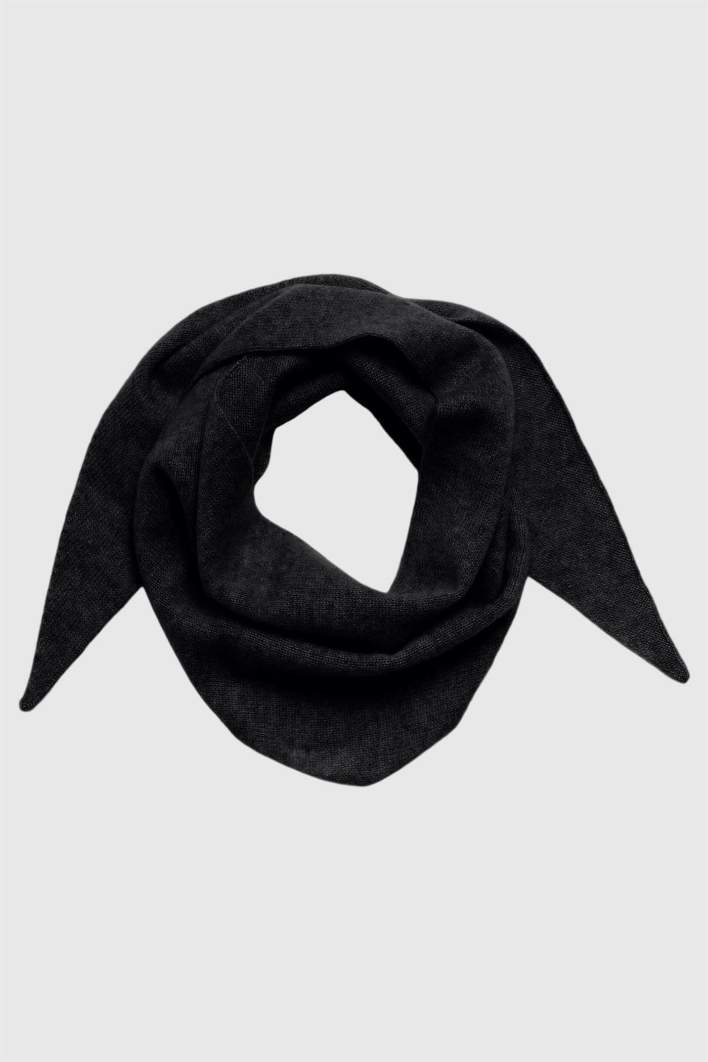 Maria Narrow Cashmere Scarf - Black