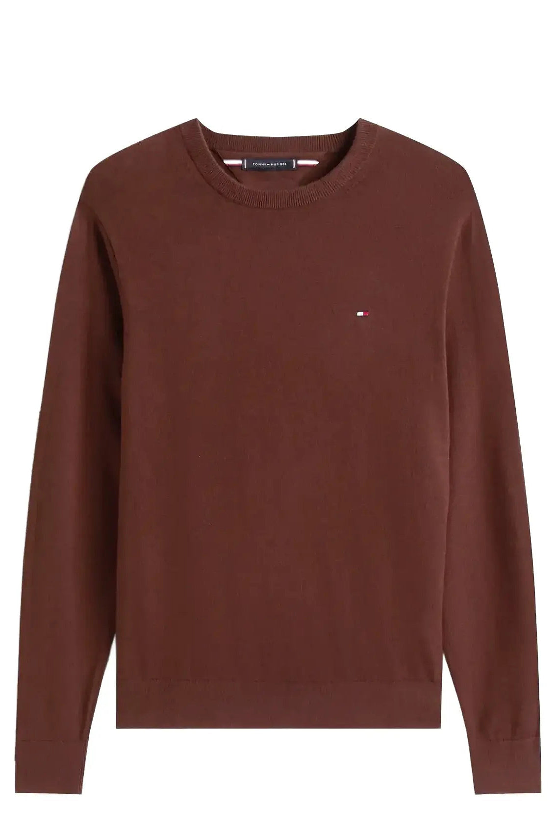 Pima Org Ctn Cashmere Crew Neck - Pure Brown