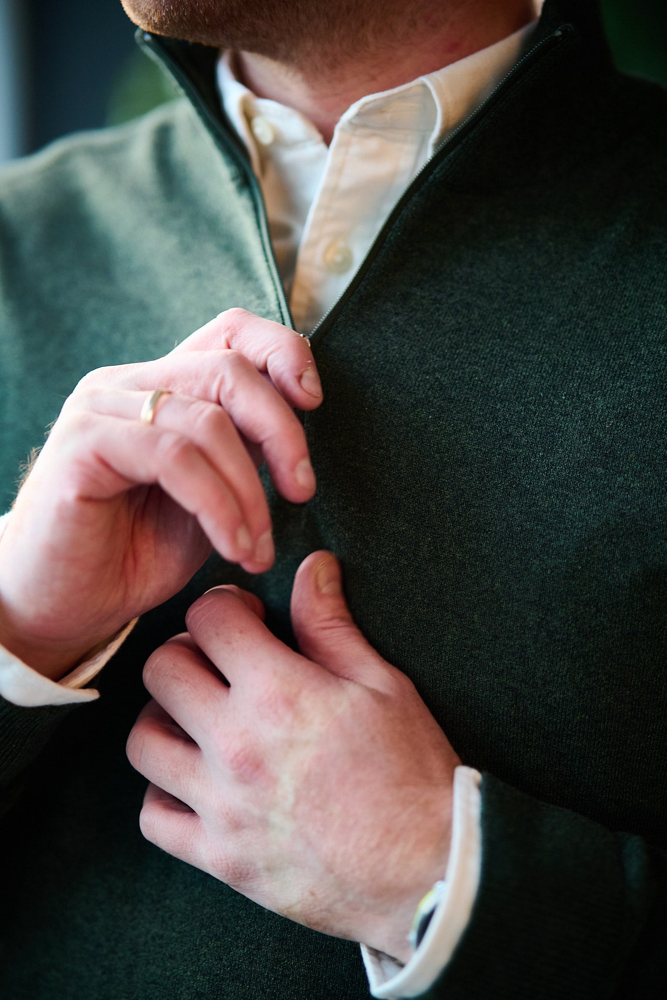 Berg LS Half Zip - Forest Night