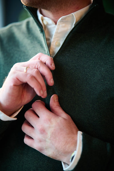 Berg LS Half Zip - Forest Night