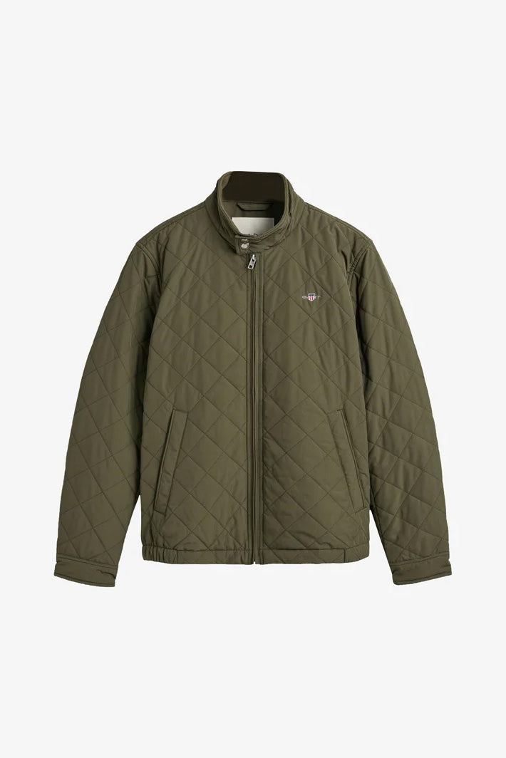Quilted Windcheater - Dark Leaf