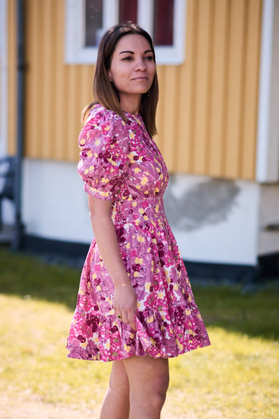 Poplin Mini dress Bright Field