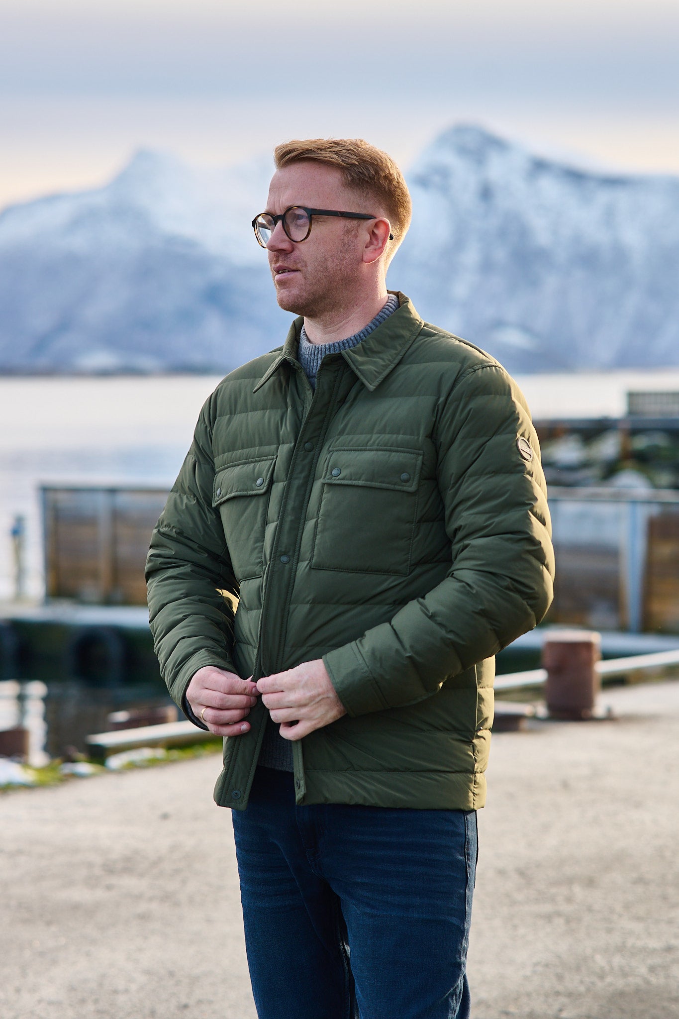 Sapparo Down Shirt - Olive