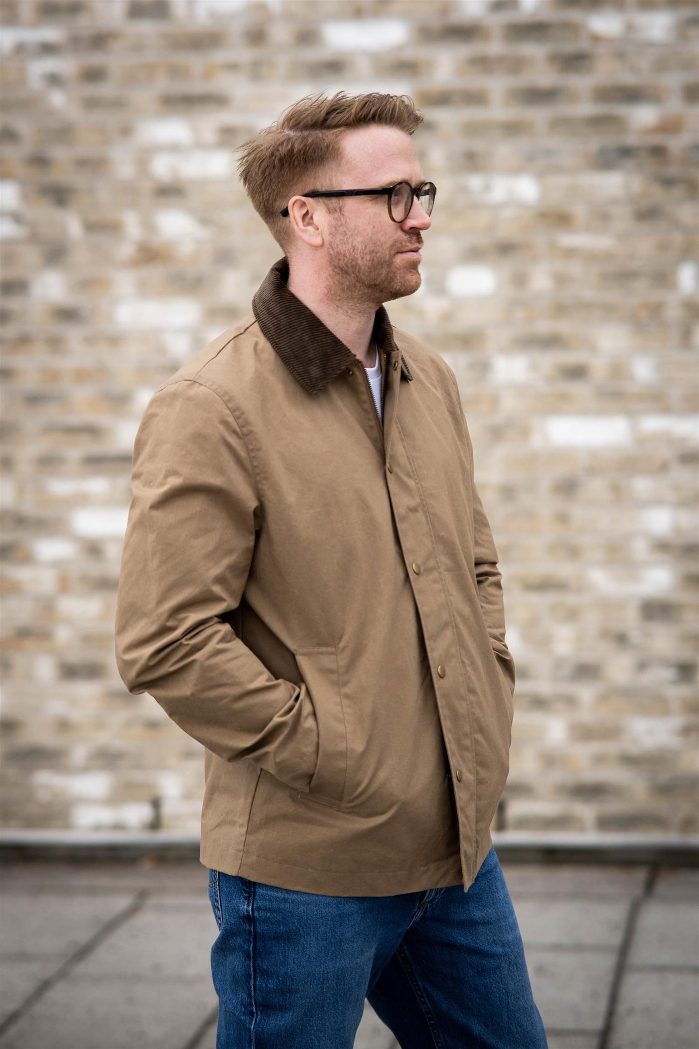 Walter Waxed Jacket - Ermine