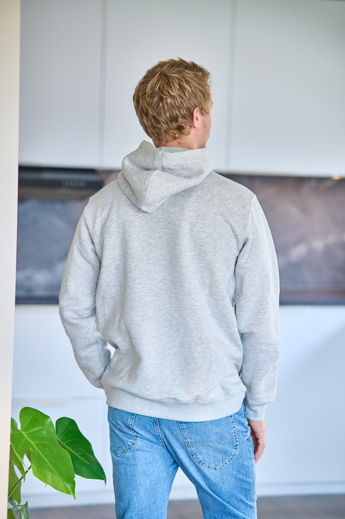 Hankie Logo Hood Sweat Noos - Light Grey Melange