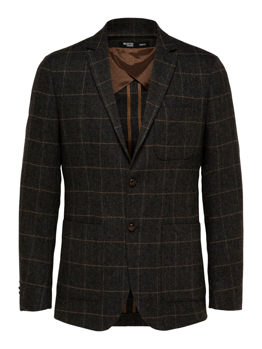 Slim-Dallas Wool Chk Blz