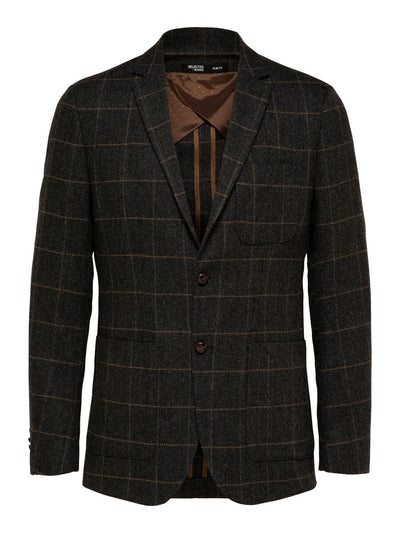 Slim-Dallas Wool Chk Blz