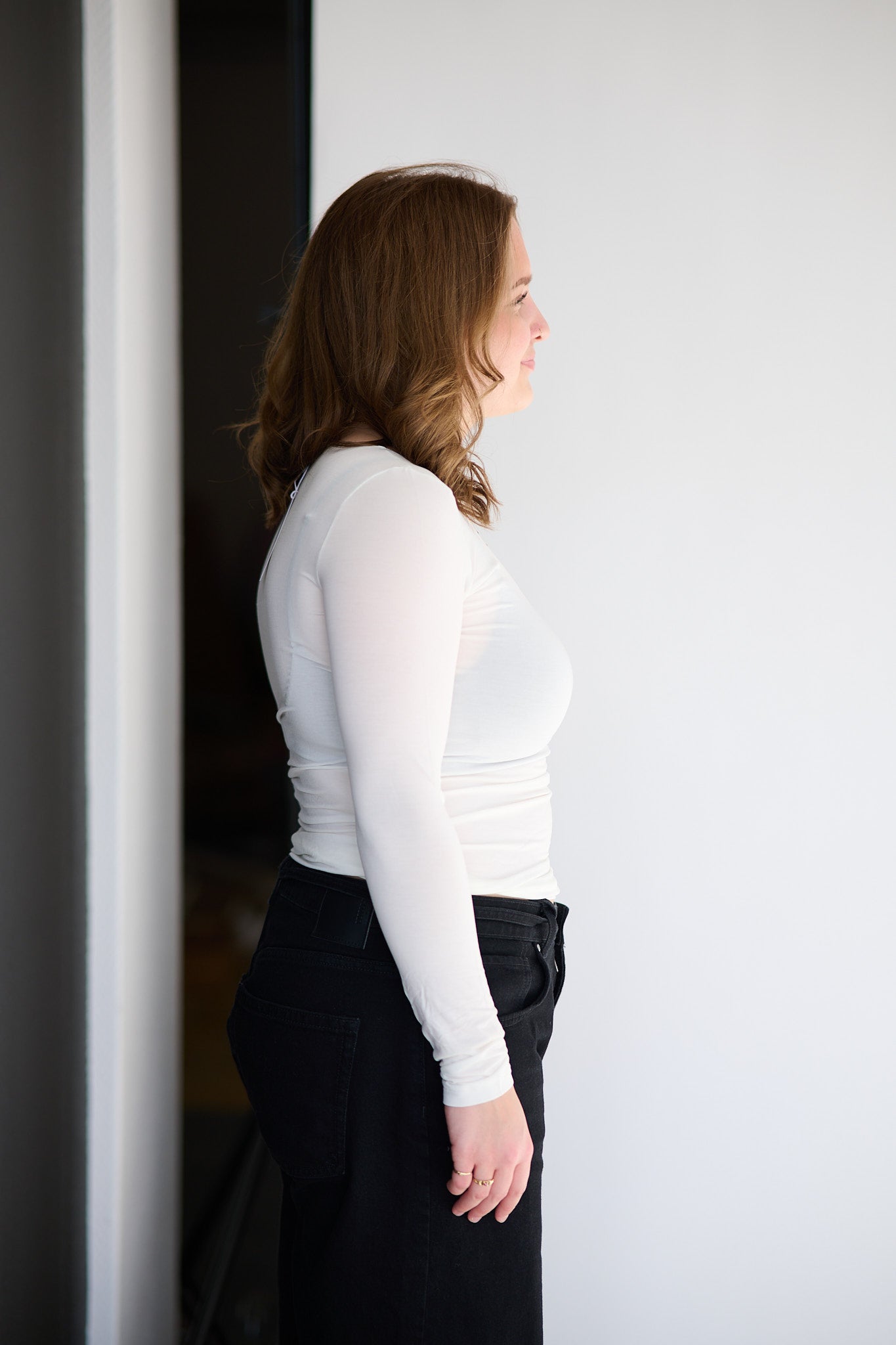 Perfect Line T-Shirt l/sl - Ivory