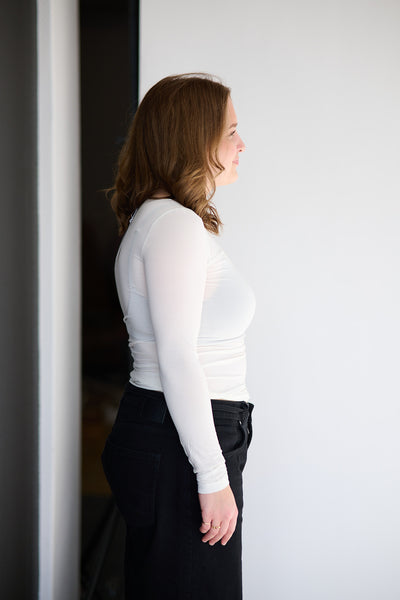 Perfect Line T-Shirt l/sl - Ivory
