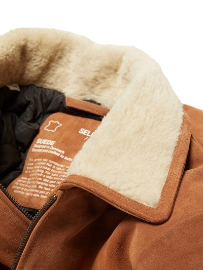 Hare Shearling Collar Blouson - Glazed Ginger