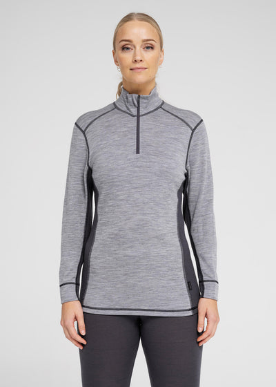 Womens Wool Mesh Zip