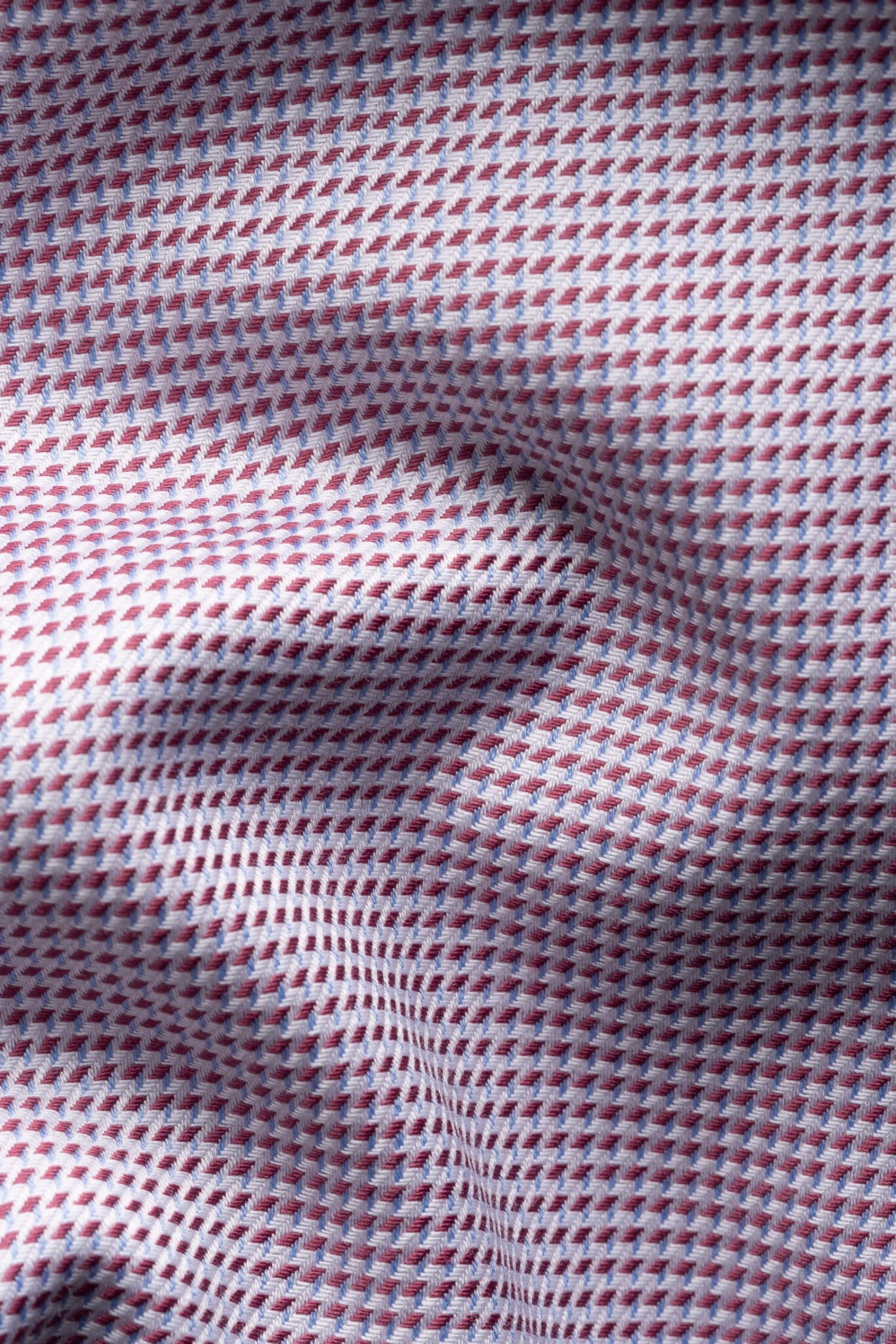 Semi-Solid Twill Shirt Slim Fit - Rød