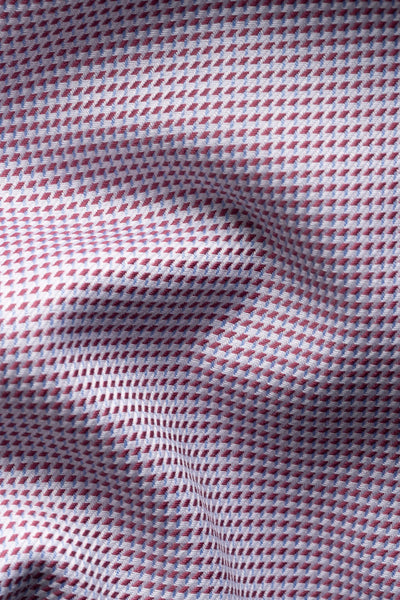 Semi-Solid Twill Shirt Slim Fit - Rød