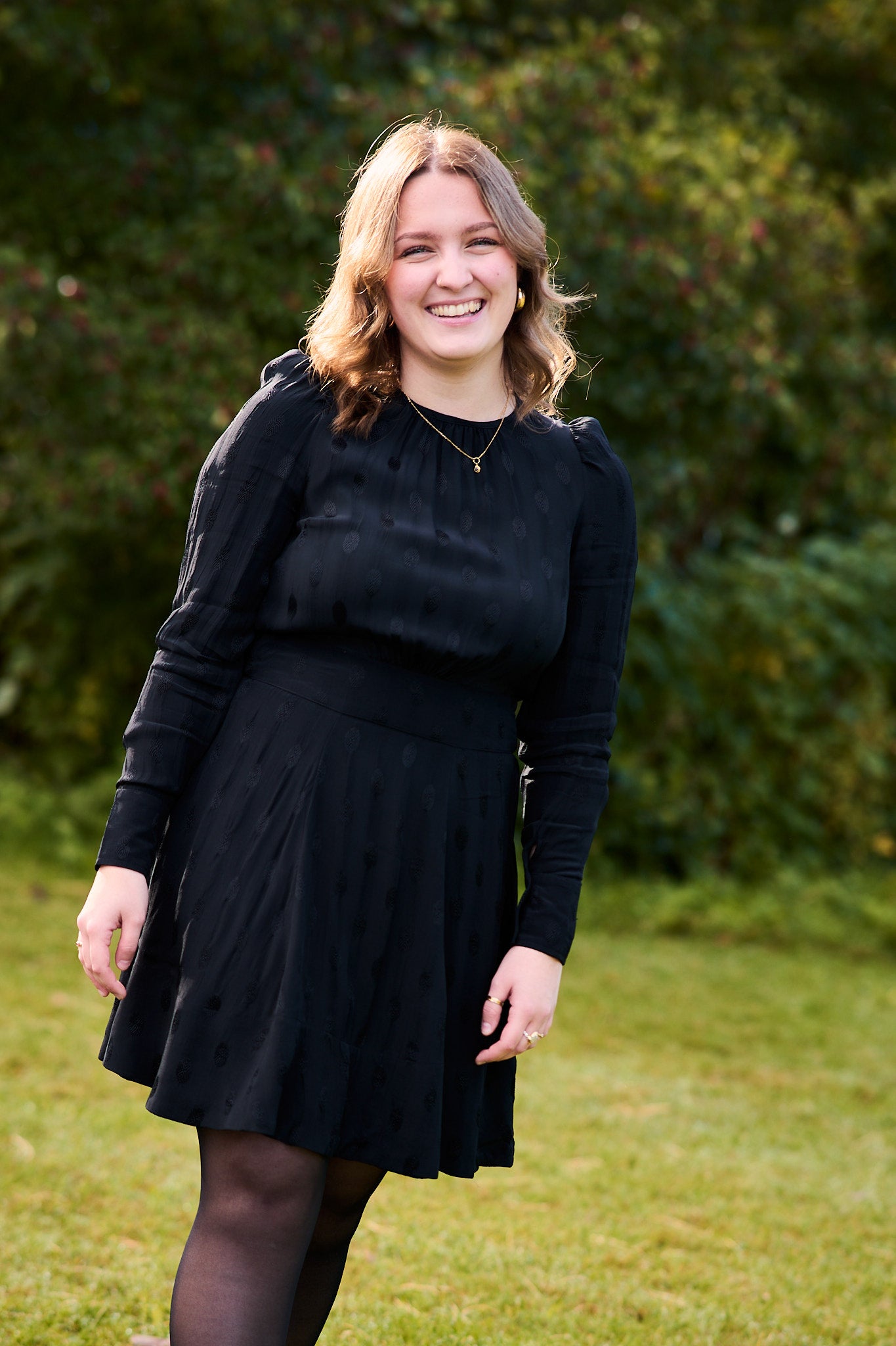 Viscose Mini Dress - Black