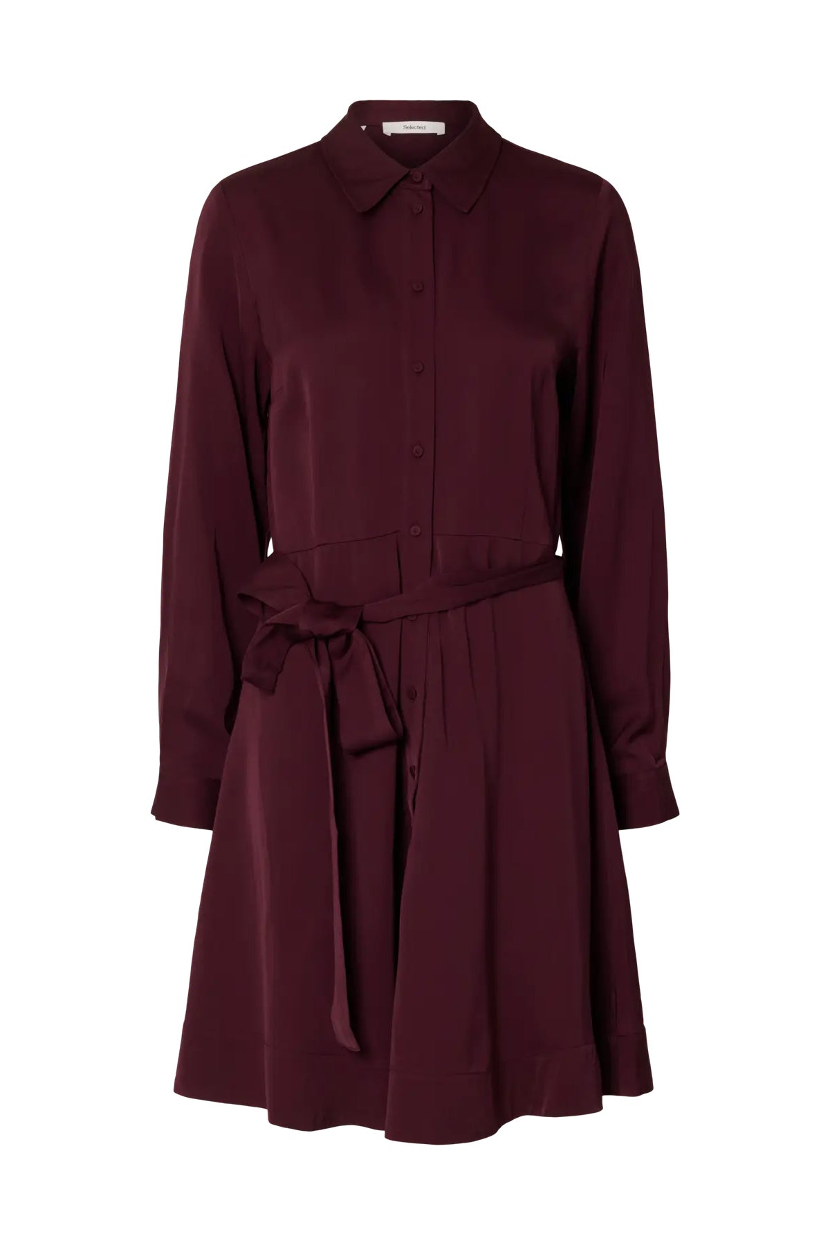 Paola Regular Short Shirt Dress - Fig