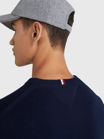Pima Org Ctn Cashmere Crew Neck - Desert Sky
