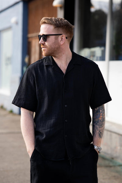 Relax-Sal Shirt SS Resort - Black