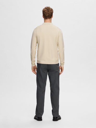 Teller Ls Knit Polo Cardigan