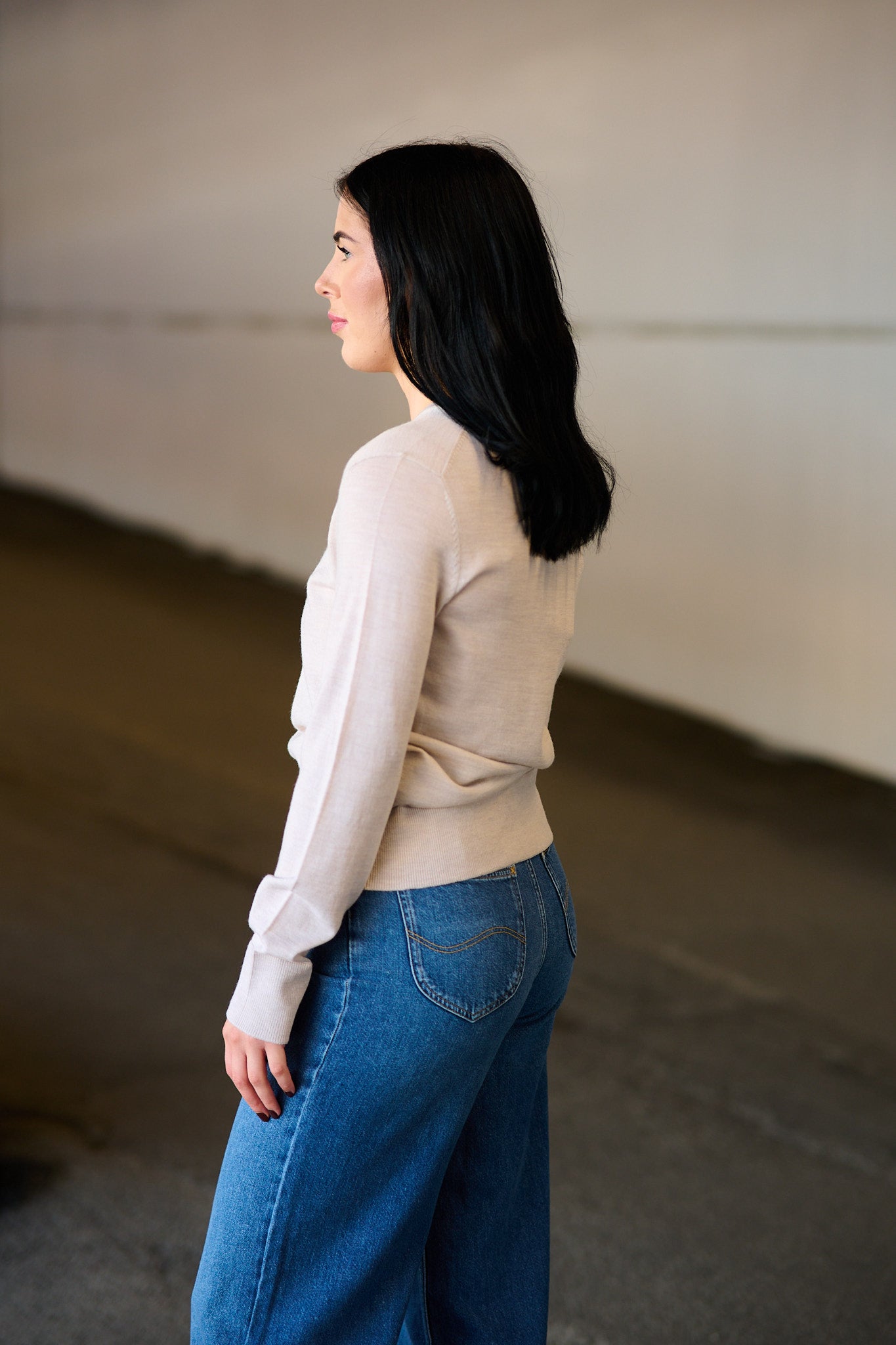 Thea Ls Knit Merino O-Neck