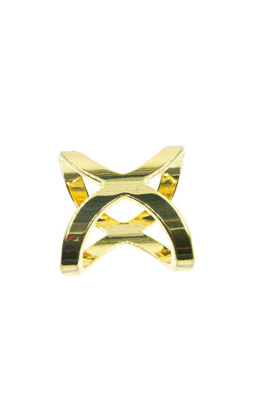 Skjerfring enkel design - Gull