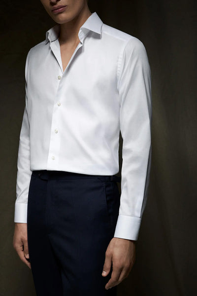 Solid Signature Twill Shirt - Classic Fit