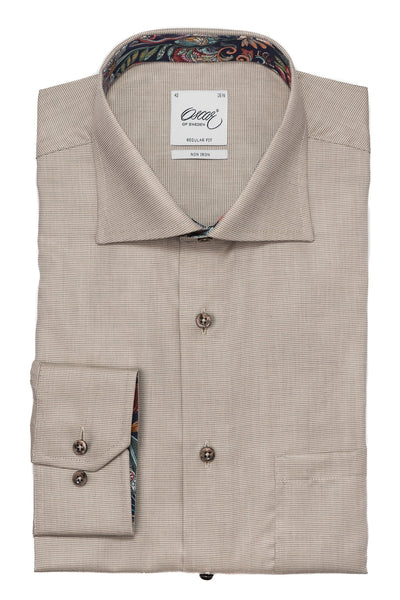 REGULAR FIT SHIRT WITH CONTRAST DETAILS