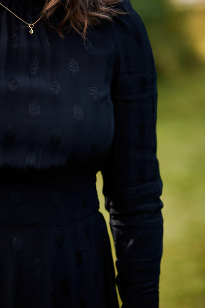 Viscose Mini Dress - Black