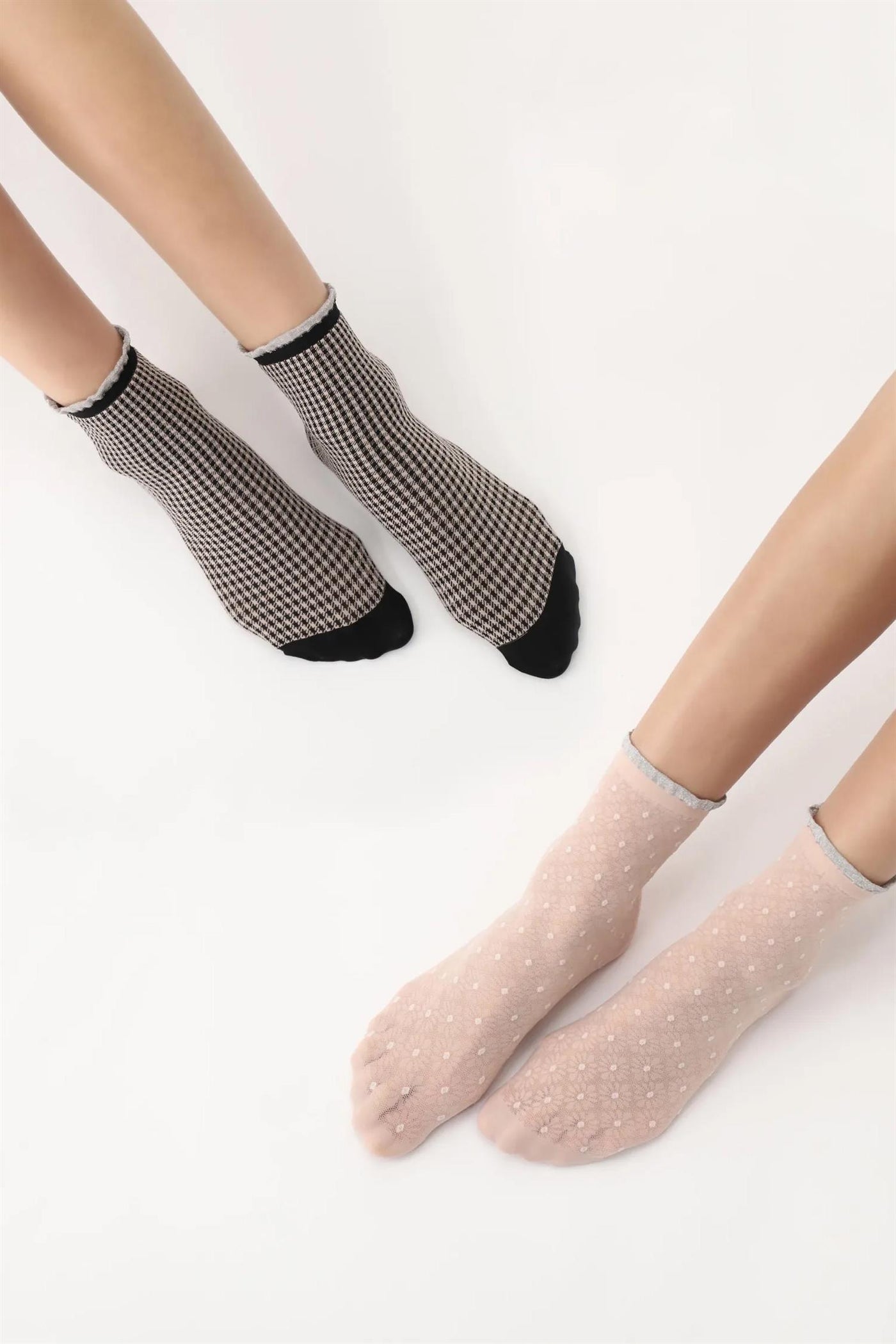 2pk Twins Genteel Socks - Cosmetic