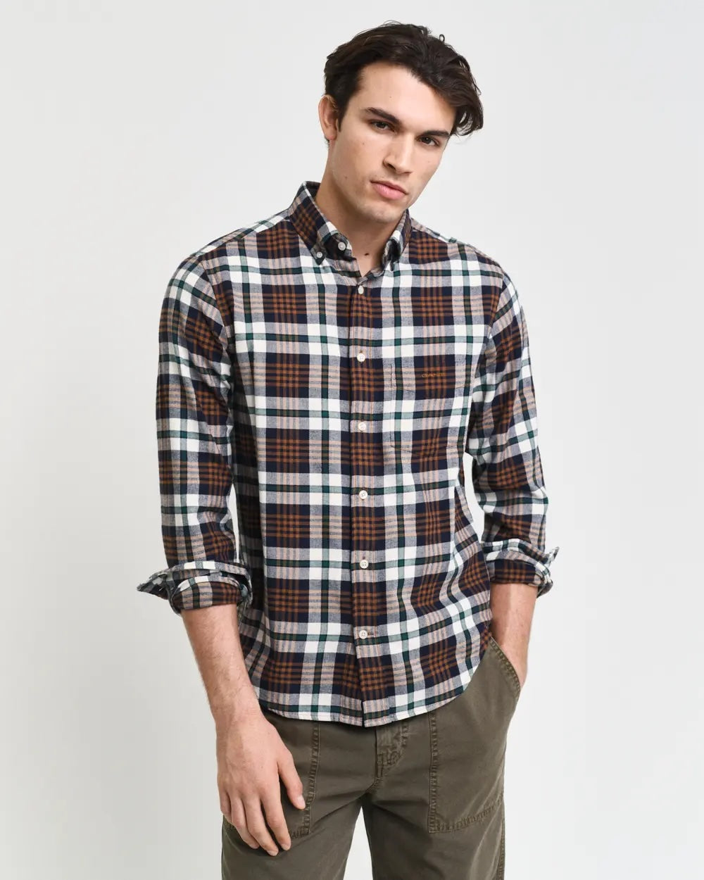 Reg Flannel Plaid Shirt