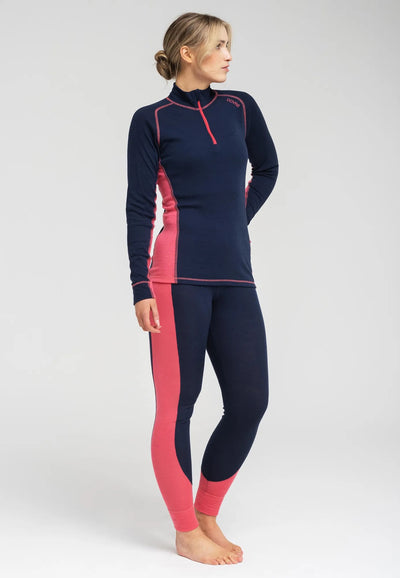 Women Wool Legging Baselayer - Navy