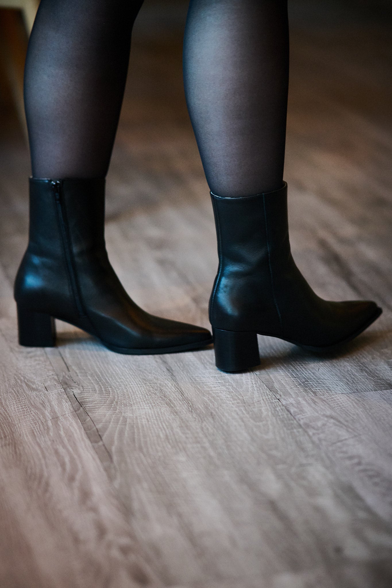 Stine Leather Boot - Black