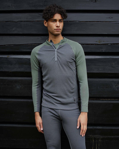 Active Wool Longsleve Shirt W/Zipper