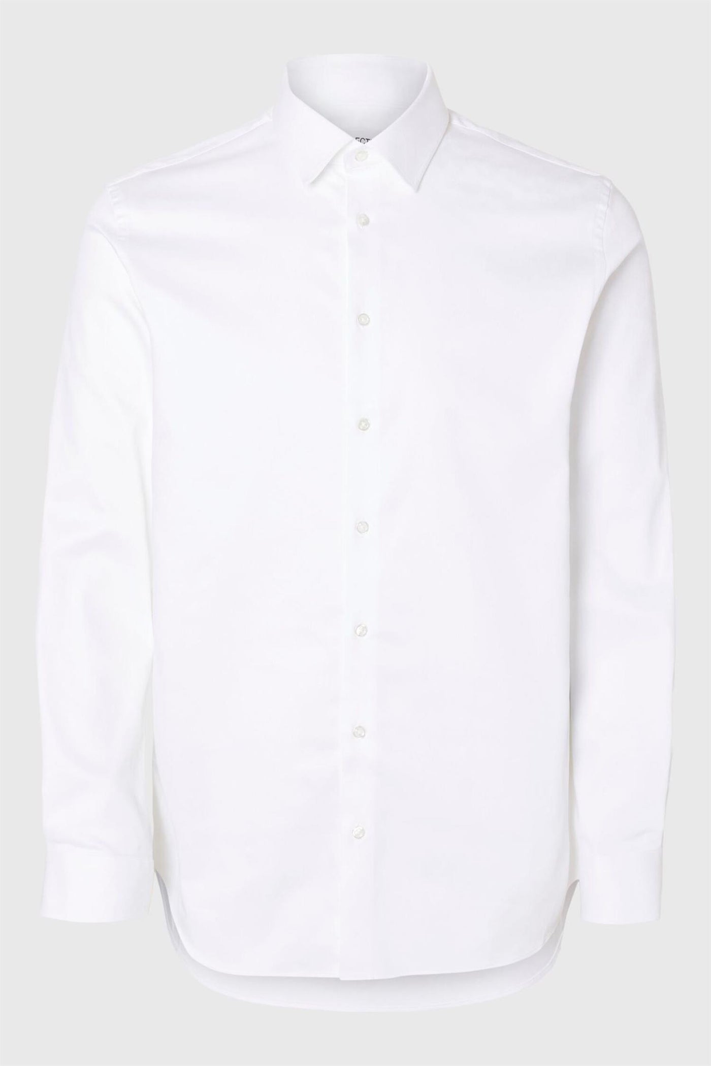 Slim-Performance Shirt Ls  - White