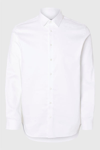 Slim-Performance Shirt Ls  - White