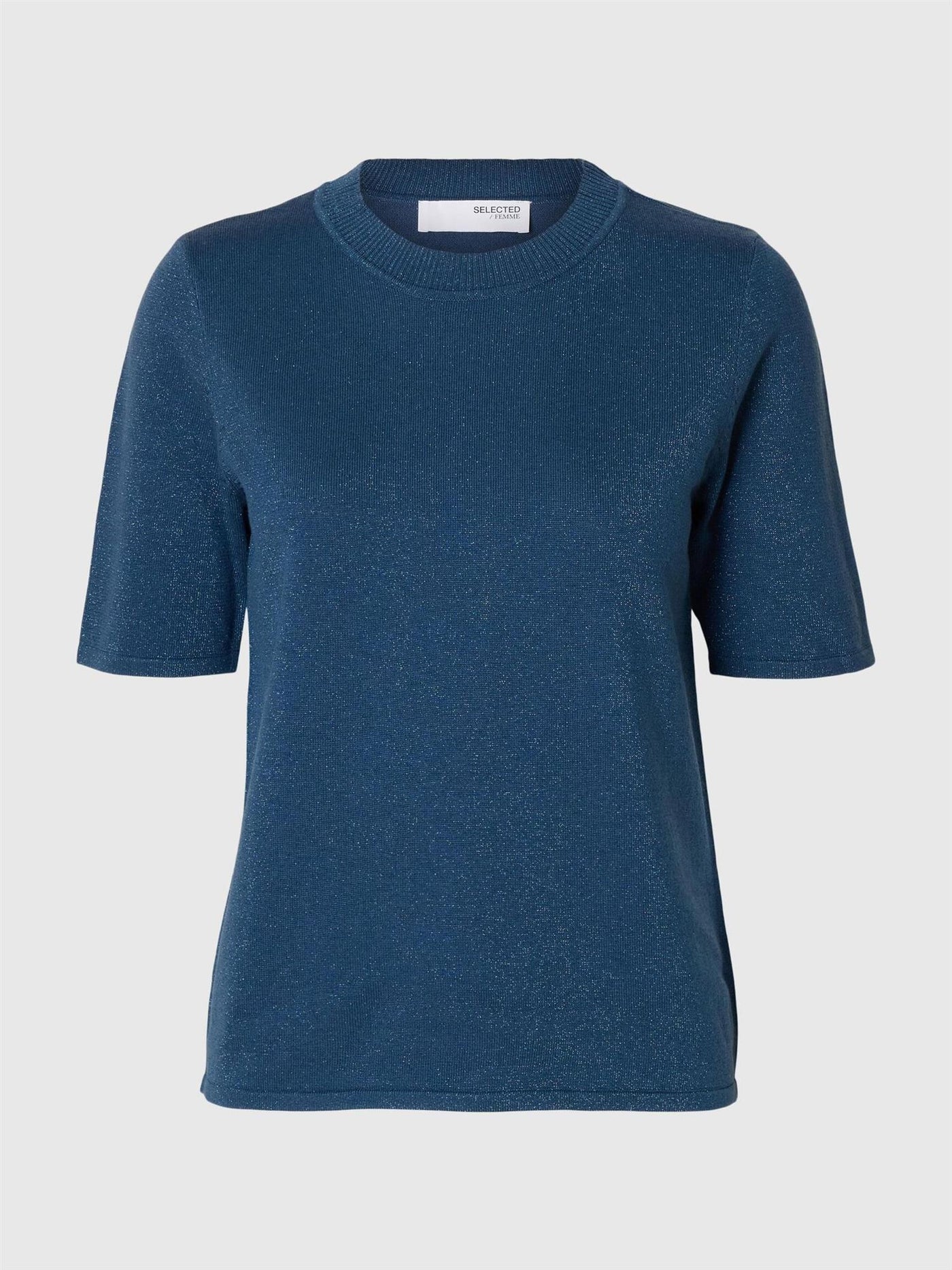 Lura 2/4 Knit O-neck - Key Largo